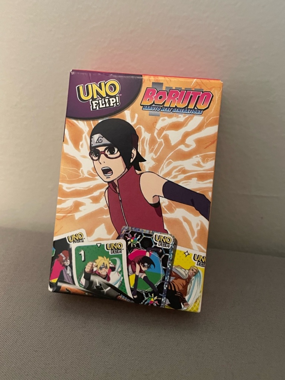 Boruto UNO Flip Card Deck - NIB McDonald’s Happy Meal Toy